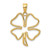 Image of 10k Yellow Gold 4-Leaf Clover Pendant 10D4372
