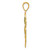 Image of 10K Yellow Gold 4-Leaf Clover Pendant with Enameled Tips