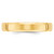 Image of 10K Yellow Gold 4mm Bevel Edge Comfort Fit Band Ring