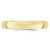 Image of 10K Yellow Gold 4mm Knife Edge Comfort Fit Band Ring