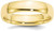 Image of 10K Yellow Gold 5mm Lightweight Comfort Fit Band Ring