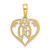 Image of 10K Yellow Gold 60 Heart Pendant