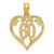 Image of 10K Yellow Gold 60 Heart Pendant