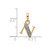Image of 10K Yellow Gold and Rhodium Diamond Initial N Pendant