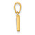 Image of 10K Yellow Gold and Rhodium Diamond Initial W Pendant