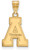 Image of 10K Yellow Gold Appalachian State University Medium Pendant by LogoArt 1Y003APS