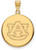 Image of 10K Yellow Gold Auburn University Large Disc Pendant by LogoArt