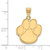 Image of 10K Yellow Gold Auburn University Large Pendant by LogoArt (1Y070AU)