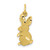 Image of 10K Yellow Gold Baby Bunny Charm