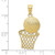 Image of 10k Yellow Gold Basketball & Net Pendant