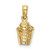 Image of 10K Yellow Gold Basketball w/Net Pendant