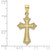 Image of 10K Yellow Gold Beaded Cross Pendant
