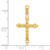 Image of 10K Yellow Gold Budded Cross Pendant 10C1130