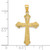 Image of 10K Yellow Gold Budded Cross Pendant 10C1131