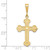 Image of 10K Yellow Gold Budded Cross Pendant 10C302
