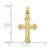 Image of 10K Yellow Gold Budded Cross Pendant 10C3827