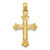Image of 10K Yellow Gold Budded Cross Pendant 10C3827