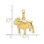 Image of 10k Yellow Gold Bulldog Pendant