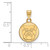 Image of 10K Yellow Gold Butler University Small Pendant by LogoArt (1Y001BUT)