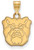 Image of 10K Yellow Gold Butler University Small Pendant by LogoArt (1Y001BUT)