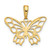 Image of 10k Yellow Gold Butterfly Cut-out Pendant