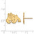 10K Yellow Gold California State University Fresno Small Post LogoArt Earrings