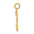Image of 10K Yellow Gold Casted Large Polished Number 3 Charm