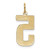 Image of 10K Yellow Gold Casted Large Polished Number 5 Charm