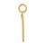Image of 10K Yellow Gold Casted Large Polished Number 7 Charm