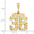 Image of 10K Yellow Gold Casted Medium Diamond-cut Number 36 Pendant