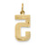 Image of 10K Yellow Gold Casted Medium Polished Number 5 Charm