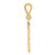 Image of 10K Yellow Gold Casted Medium Polished Number 88 Pendant