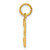 Image of 10K Yellow Gold Casted Small Polished Number 3 Charm
