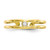 Image of 10K Yellow Gold Center Cutout Open Adjustable CZ Toe Ring Image of 10K Yellow Gold Center Cutout Open Adjustable CZ Toe Ring