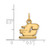 Image of 10K Yellow Gold Central Michigan University X-Small Pendant by LogoArt