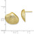 Image of 10k Yellow Gold Clam Shell Post Earrings 10TE786