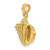Image of 10k Yellow Gold Conch Shell Pendant