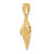 Image of 10K Yellow Gold Conch Shell Pendant 10C3370