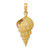 Image of 10K Yellow Gold Conch Shell Pendant 10K2912