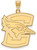 Image of 10K Yellow Gold Creighton University XL Pendant by LogoArt
