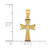 Image of 10K Yellow Gold Cross Pendant 10C1113