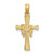 Image of 10K Yellow Gold Cross w/ Drape Pendant