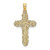 Image of 10K Yellow Gold Cross w/ Filigree Lace Trim Pendant