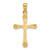 Image of 10K Yellow Gold Cross with Triangle Tips Pendant
