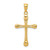 Image of 10K Yellow Gold Cross with Triangle Tips Pendant