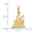 Image of 10k Yellow Gold Cruise Ship Pendant