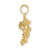 Image of 10K Yellow Gold Cupid w/Bow and Arrow Pendant
