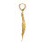 Image of 10k Yellow Gold Cut-Out Angelfish Pendant