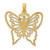 Image of 10K Yellow Gold Cut-Out Butterfly Pendant 10K6555