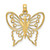 Image of 10K Yellow Gold Cut-Out Butterfly Pendant 10K6555